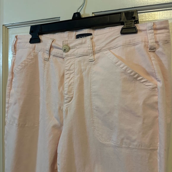 NYDJ Utility Crop Twill Pants With Cuffs - Lt Pink Size 14 LiftTuck Technology - Picture 3 of 12